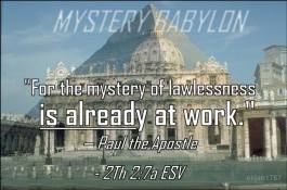 Mystery Babylon, Vatican, Egypt