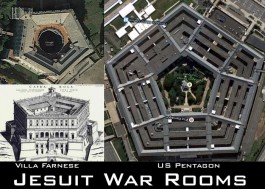 Jesuit War Rooms - Villa Farnese and US Pentagon